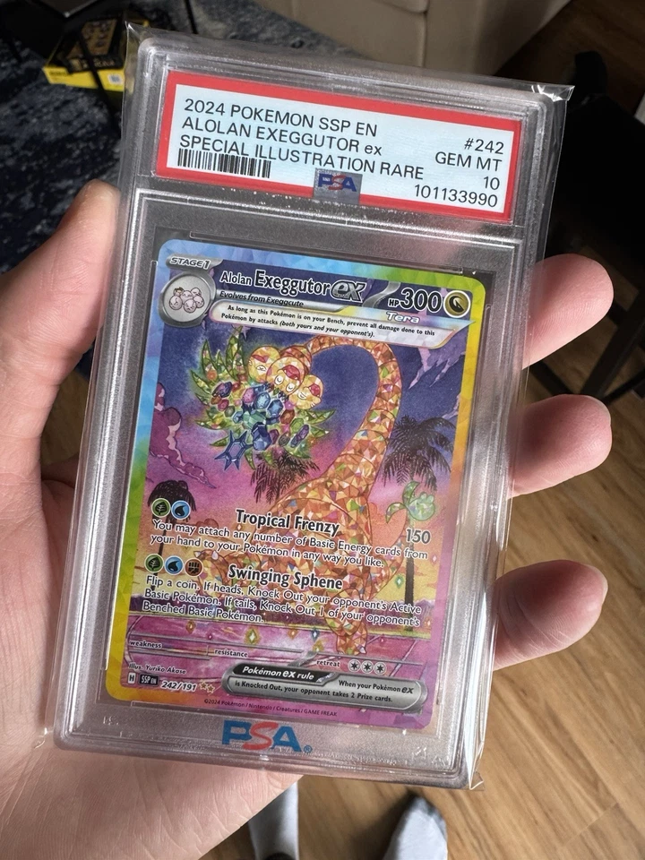 Alolan Exeggutor ex 242/191 Sv08: Surging Sparks Holo PSA 10 - Image 1 of 1