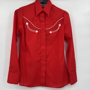 Camisa a Presión Miller Western Wear Perla De Colección Rojo Algodón Unisex 14/36 L/S - Imagen 1 de 11
