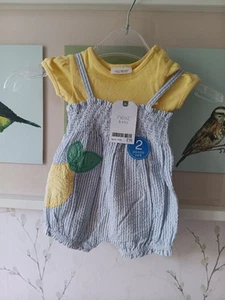 Next Baby Girls Summer Outfit 0 1 3 Months New with tag FREEPOST - Picture 1 of 3