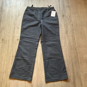 Pantalón mujer gris/azul fuente moda talla 42 nuevo aspecto vaquero pierna recta - Imagen 1 de 14