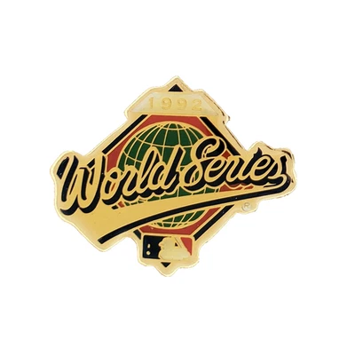 Vintage 1992 MLB World Series Lapel Hat Pin Toronto Blue Jays vs Atlanta Braves - Image 1 of 4