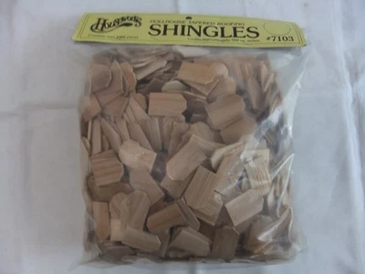 Dolls House Roof Shingles 1000 Wood Roofing Miniature 1:12th Scale by Houseworks - Image 1 of 4
