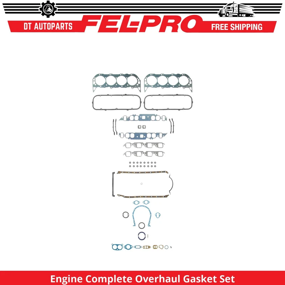 适用于 1966 - 1975 雪佛兰 El Camino 发动机 完整大修垫圈套装 Fel-Pro — 第 1/1 张图片