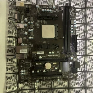 MSI AMD Motherboard A68HM-E33 Socket FM2+ PC Motherboard w/ A4-6300 installed - Bild 1 von 5
