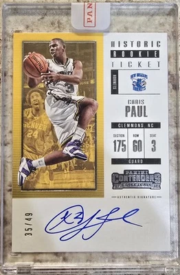 Boleto histórico de novato Chris Paul 2017-18 Panini Contenders #HRT-CP/49 Foto 1 de 3