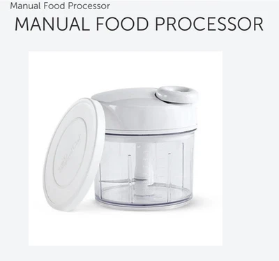 PAMPERED CHEF Manual Mini Food Processor #2581  with Storage Lid New in Box - Image 1 of 4