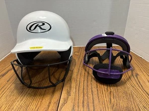 Rawlings Softball Schlaghelm, MLTBH-R1, Größe 6 1/4-6 7/8, & Rip-It Maske - Bild 1 von 22