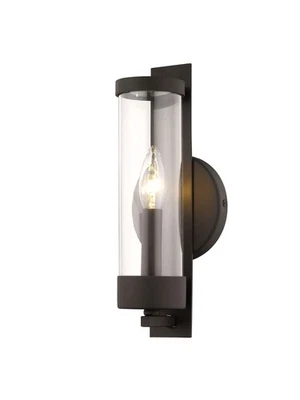 Livex Lighting 10141 Castleton 12" Tall Commercial Wall Sconce - Bronze - Image 1 of 4