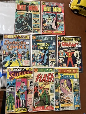 Silver/Bronze Age DC Comic Giant/100-Page Issue Lot of 8: GD- to FN+ $10 Ship - Image 1 of 4