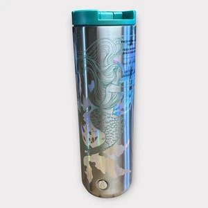2022 Starbucks Anniversary Mermaid Siren Insulated Tumbler Iridescent 16oz *Flaw - Bild 1 von 9