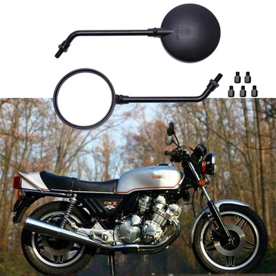 Round Motorcycle Rearview Side Mirrors For Honda CBX1050 CBX1000 CBX1100 CBX250 - Image 1 of 4