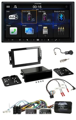 Alpine Bluetooth 2DIN Lenkrad DAB USB Autoradio für Dodge Jeep - Bild 1 von 4