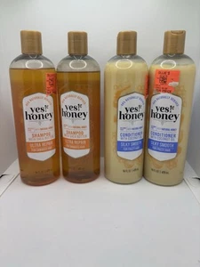 Yes! Honey Shampoo/Conditioner Lot Ultra Repair Damaged Hair Silky Smooth Frizzy - Picture 1 of 5