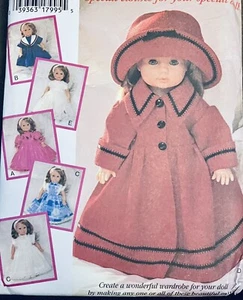 VTG`95 STYLE Crafts 2646 Doll Wardrobe Multi SZ for 12- 22" Dolls AG RRG etc FF - Picture 1 of 6