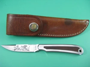 PRE-OWNED KERSHAW OREGON USA - KAI JAPAN 2205 FIXED BLADE KNIFE FLYING GROUSE - Picture 1 of 7