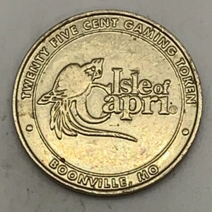 Isle of Capri Casino $0.25 Slot Token - Boonville Missouri MO - Picture 1 of 2