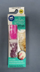 WHISKER CITY KITTY CAPS TO PREVENT SCRATCHES NAIL CAPS SIZE SM NEW - Picture 1 of 4