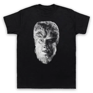 T-SHIRT UOMO E DONNA SPAVENTOSA CLASSIC HORROR NON UFFICIALE THE WOLF FILM 1941 - Foto 1 di 22