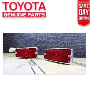 77 - 84 TOYOTA LAND CRUISER FJ40 FJ45 REAR MARKER LEFT RIGHT LIGHT SET OEM NEW - Picture 1 of 13