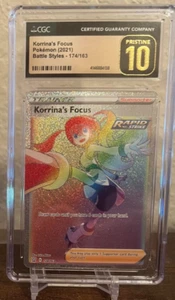 Pokémon - Battle Styles - Korrina's Focus 174/163 CGC Pristine 10 - Picture 1 of 2