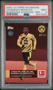 2020 Topps Now Youssoufa Moukoko Stars Of The Season Red /10 *German Variation - Picture 1 of 2
