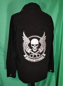 Chaqueta de mezclilla calavera talla 10 - Imagen 1 de 6