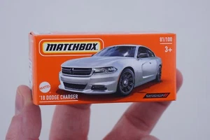 Matchbox '18 Dodge Charger 1:64 81/100 HVR13 Mattel modellismo - Foto 1 di 1