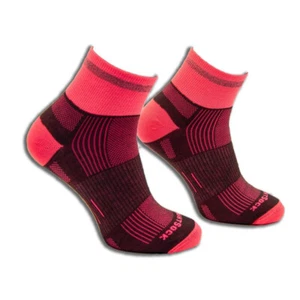 Wrightsock Eco Run Reflective GRY/Pink Unisex Socks L AU 8-11.5 Men/9.5-11 Women - Picture 1 of 3