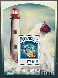 MOZAMBIQUE LIGHTHOUSES & SEASHELLS STAMPS S/S MNH 2013 LIGHTHOUSE MARINE LIFE - Picture 1 of 1