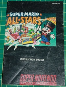 Super Nintendo Manual: Super Mario All Stars - Picture 1 of 2