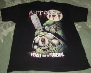 Autopsy Band Feast For A Funeral Short Sleeve Black Men S-5XL T-shirt E084 - Picture 1 of 3