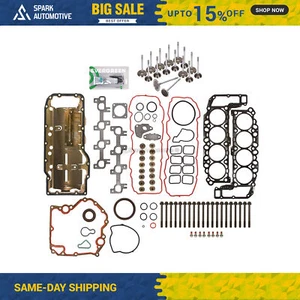 Full Gasket Set Intake Exhaust Valves Fit 99-03 Chrysler Dodge Jeep 4.7L SOHC - Picture 1 of 12