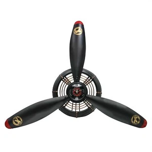 YOUKI Vintage Airplane Propeller Wall Decor,Propeller Wall Sculptures Battery... - Picture 1 of 8