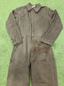 Vintage Military Robett Mfg Coveralls Size 36 19.5x30x29 60s/70s Army Jumpsuit - Picture 1 of 6