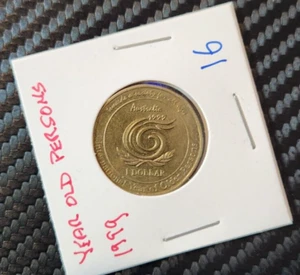 1999 AUSTRALIAN $1 ONE DOLLAR COIN INTERNATIONAL YEAR OLDER PERSONS - Picture 1 of 2