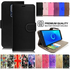 Case for Alcatel 1 3 1x 3v A5 5 A7 XL Shockproof Leather Flip Wallet Phone Cover - Picture 1 of 10