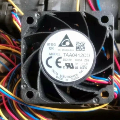 1PCS NEW Delta TAA0412CD DC12V 0.6A 40x40x20mm 4020 4-Pin PWM Switch Cooling Fan - Image 1 of 4
