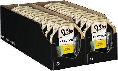 Schale Nassfutter für Katzen Selection in Sauce mit Geflügelhäppchen 2 x 11 x... - Bild 1 von 4