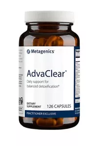 AdvaClear By Metagenics 126 Capsules. Daily Detoxification. Free Shipping - Picture 1 of 3