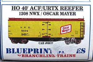 BRANCHLINE TRAINS #1208 Oscar Mayer 40' ACF/URTX Reefer, OOP C9 - Picture 1 of 3