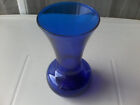 Blumenvase in einem schnen blau aus Glas – die schne Vase ist Markenlos und ha
