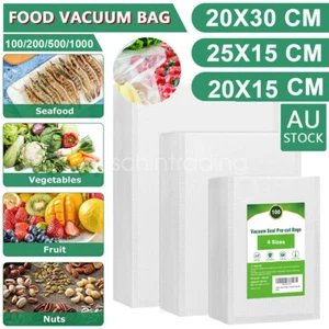 100PCS Vacuum Sealer Bags Precut Food Storage Saver Heat Seal Cryovac 15x20cm - Picture 1 of 7