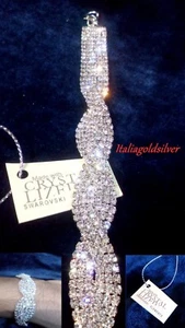 Bracciale Donna Tennis SWAROVSKI ORIGINALI Cristalli Rod. Argento 925 Gioielli  - Foto 1 di 9
