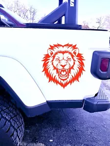 LION ROAR VINYL DECAL FOR Truck SUV Bumper Wall Laptop Home Decor small - Foto 1 di 10