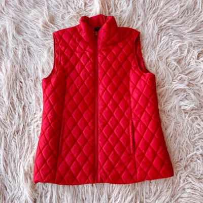 Red Puffer Vest - Image 1 of 4