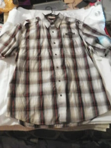 Harley Davidson Genuine Motor Clothes Mens Button Down Plaid Shirt Size 2XL - Picture 1 of 8