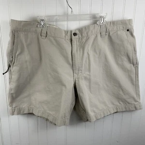 Columbia khaki Shorts Herren Wandern Outdoor 8 Zoll Schrittlänge Reißverschlusstasche Größe 44 - Bild 1 von 9