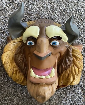 Disney Beauty & The Beast Deluxe Adult Latex Halloween Mask Disguise Inc #85710 - Image 1 of 4