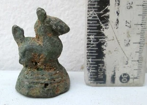 TOP! 18. Jh. Bronze Singh Löwe Opium Gewicht 90,g - Bild 1 von 3
