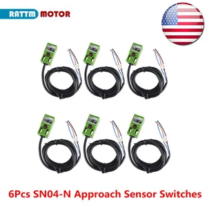 6PCS SN04-N Proximity Sensor Switch Detective Inductive NPN,NO 4mm 3Wire DC6-36V - Picture 1 of 7